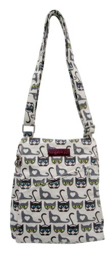Bungalow 360 Small Messenger Bag (Cats)