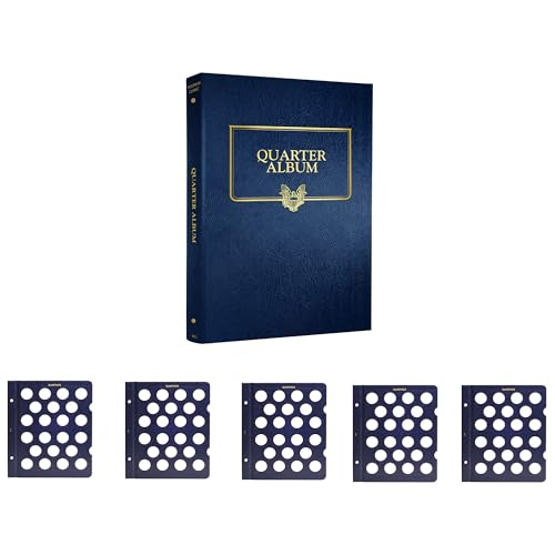 Whitman US and Canada Quarter Coin Album Five Blank Pages #’s 4477, 9145