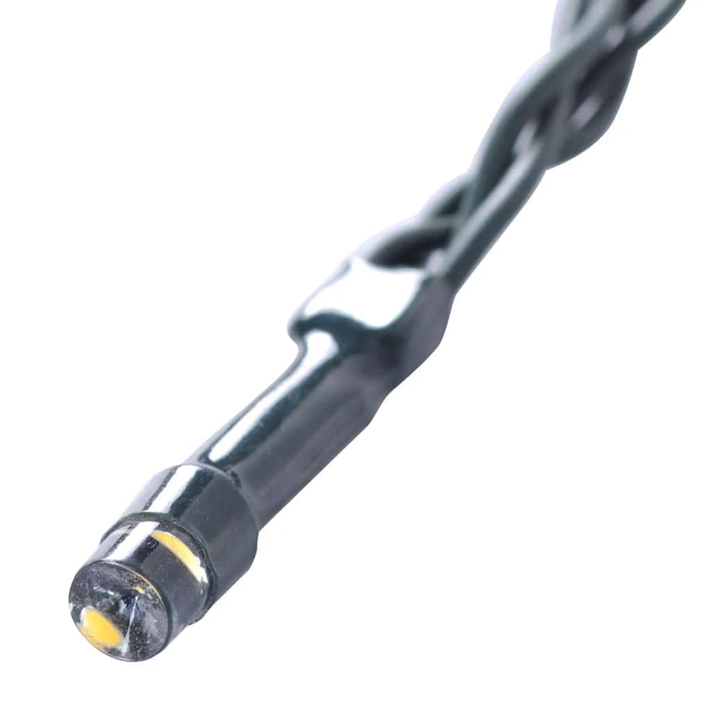 2 x sztuczne kule bukszpanowe 38 cm, solarny łańcuch świetlny LED, dekoracyjny zestaw sztucznych roślin, do ogrodu, na taras, do salonu