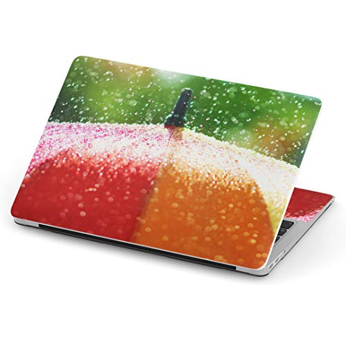 MacBook Air 13inch A1466 / A1369 専用スキンシール 2010~2017モデルまで対応 マックブック エア Mac Air 13インチ ノートブック フィルム ステッカー アクセサリー 保護 014896 雨 傘 カラフル