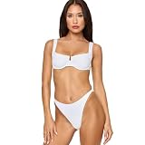 L*Space Mako Bikini Top - White-S