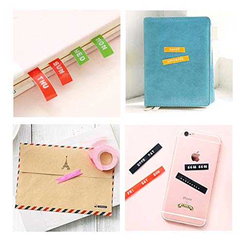 oddpod-5-PCS-Motex-Original-Embossing-Label-Maker-Tapes-Refill-for-DIY-Scrapbooking-Craft-9mm-x-3M-Pastel-Assorted