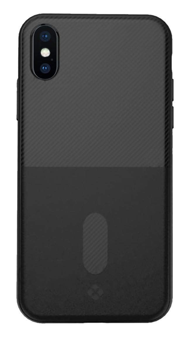 Apple iPhone X Totu Design Jazz Series Slot Version Case Back Cover - Black