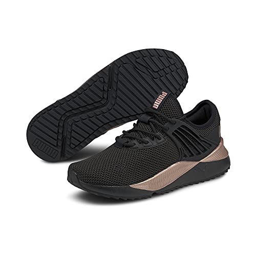 Image of PUMA Women's Pacer Future Sneaker, Black-Rose Gold, 8.5