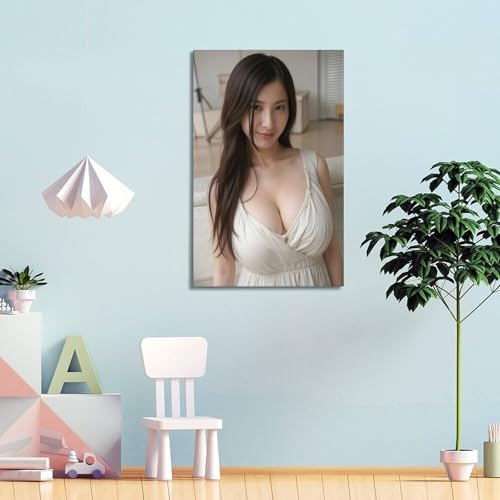 吉高由里子有名人のポスターキャンバスの現代様式の部屋の装飾の版画掛かる絵画室内装飾の家のアートワーク24x36inch(60x90cm) [4]