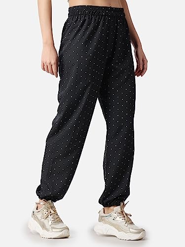 Image of POPWINGS Casual Printed Joggers for Summer || Stylish Women Joggers for Summer || Loose-Fit Pull On Joggers for Women || Women Joggers Pants for Summer