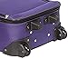 New Deep Purple Travel Carry On Suitcase On Wheels With Extendable Handle