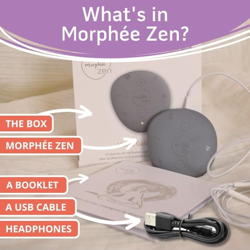 Morphée Zen | Guided Meditation Sound Device for Instant Relaxation | Enhance Well-Being, Reduce Stress and find Deep Relaxation | Portable Meditation Sound Machine | 72 Sessions in 4 Languages - Image 6
