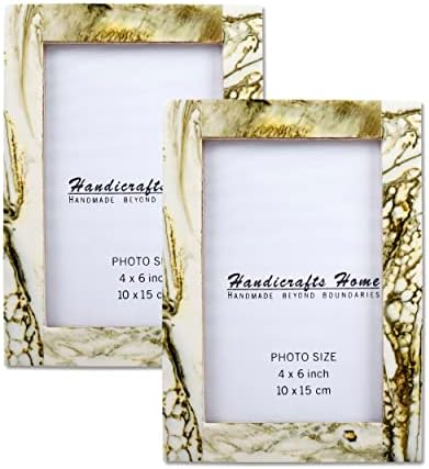 Handicrafts Home Photo Picture Frames 4x6 Candy Cane Blueberry Set of 2 New Years Gift