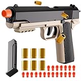 Soft Bullet Toy Gun Shell Ejecting Toy Gun Pistol Toy Foam Blasters & Guns Sturdy Toy Guns Gift Box for Christmas Birthday for Boys Girls Adults Age 14+