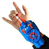 SUIZU Web Shooters, Spider Silk Launcher for Kids - USB Charging, Rope Launcher - Can Grab Small Objects, Super Hero Wrist Toy Cosplay Bracers Accessories (Red)