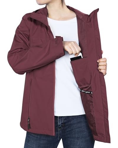 Image of 33,000ft Packable Rain Jacket for Women Waterproof Raincoats with Hood