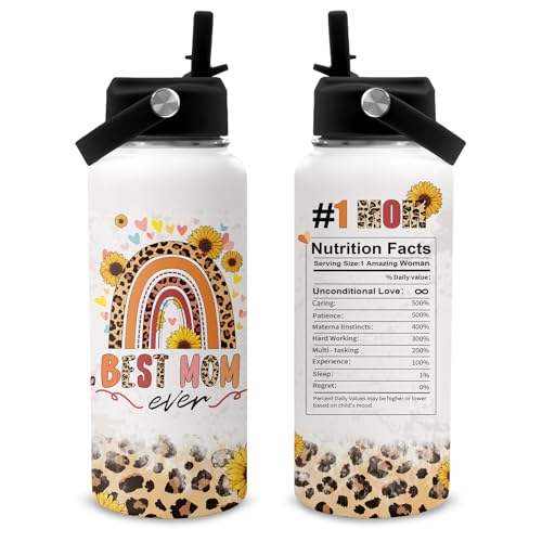 Best Mom Ever Gifts - 32oz Mama Water Bottle with ...