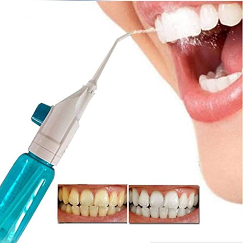 Image of Water-Jet Flosser Air technology Cords Speed Dental Care Tooth Pick Power Dental Cleaning Whitening Teeth Kit Power Floss Air Powered Dental Water Jet (White) (Water Teeth Flossing)