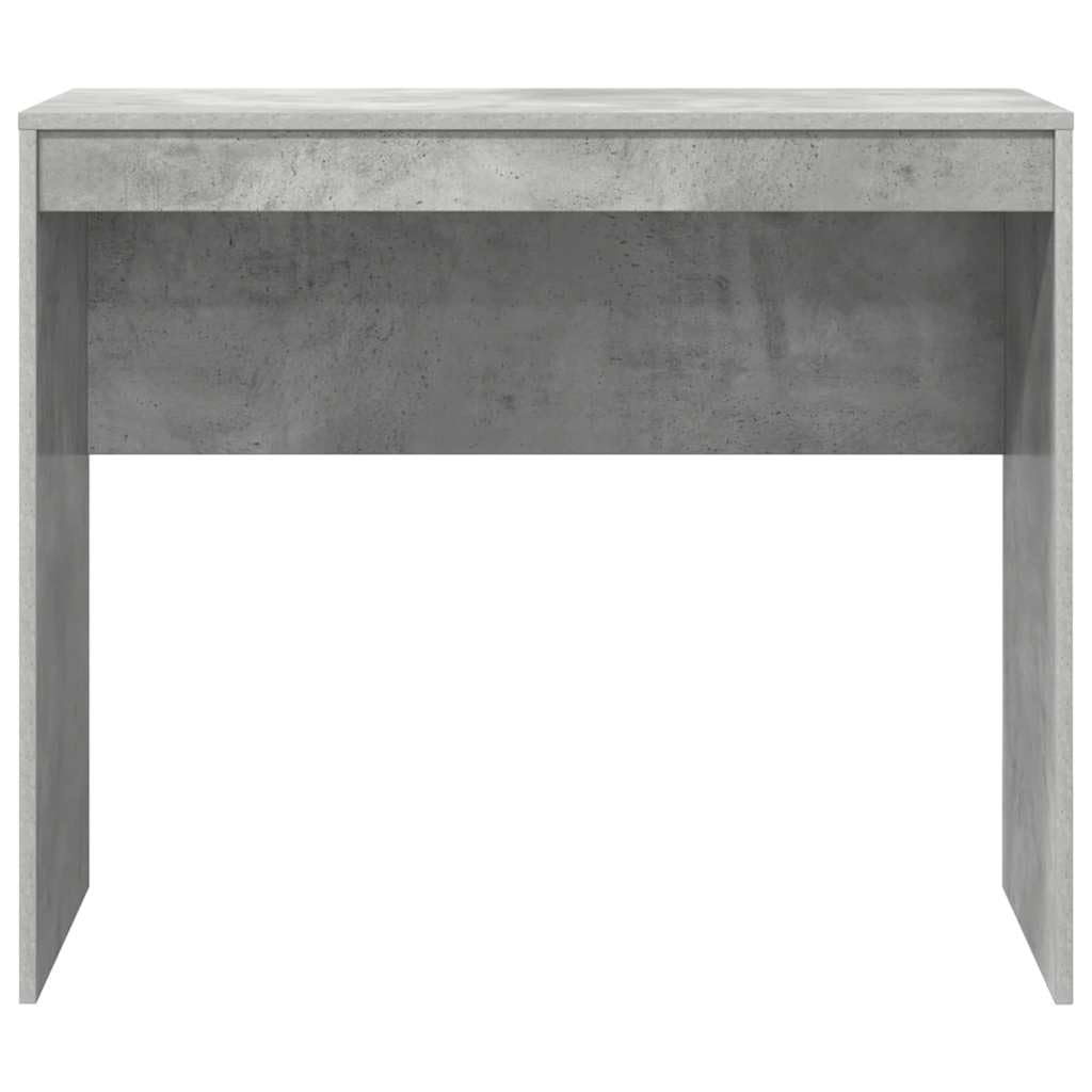 Scrivania in cemento grigio 90 x 40 x 76 cm, scrivania compatta effetto cemento per piccoli uffici, con robusto piano in legno e design moderno, facile da montare