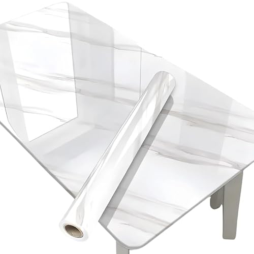 Vinil Adesivo Imita Mármore Branco Lávavel Pia Cozinha 5m x 45cm