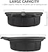 NEIKO 20762A Oil Drain Pan | Black Plastic Anti Splash | Motor Oil Drip Catcher Pan | 2 Gallon (8L) Capacity