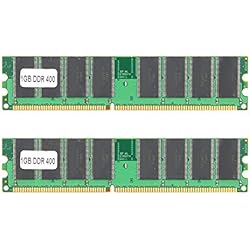 DDR 2GB Kit (2 x 1GB) 400MHZ PC-3200 Computadora de Escritorio Módulo de Memoria Ram 2.6V 184Pin Módulo de Memoria RAM DDR de Doble Cara de 16 Granos Totalmente Compatible con AMD