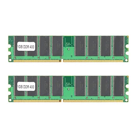 Ouitble 2 Stück DDR-Speichermodul 1 GB PC3200 400 MHz 184-Pin-Speicher Desktop-RAM PC-3200 für Doppelseitige Systeme, Verbesserte Computergeschwindigkeit