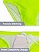 FEOYA Mens Bikini Briefs Swimsuit Sexy Swim Briefs Drawstring Removable Pad Bathing Suit Fashion Triangle Surfing Bottoms Swimsuit Bright Green