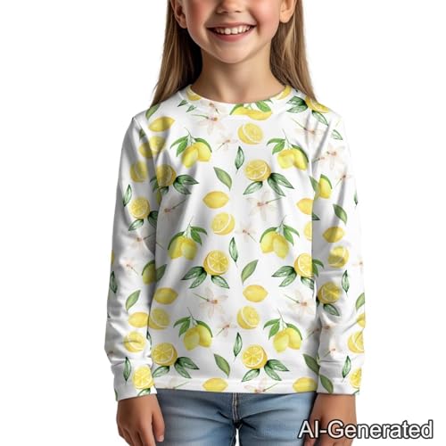 Image of Renewold Boys Girls Tees Kids T-Shirt Long Sleeve Crewneck T Shirts Casual Athletic Tops Clothing for Home School Travel