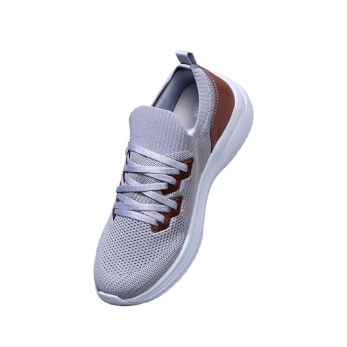 Image of Neeman's Ease Walk Snug Sneakers for Men | Breathable Knit, Stretchable Fit & Cushioned Comfort for Everyday Walking