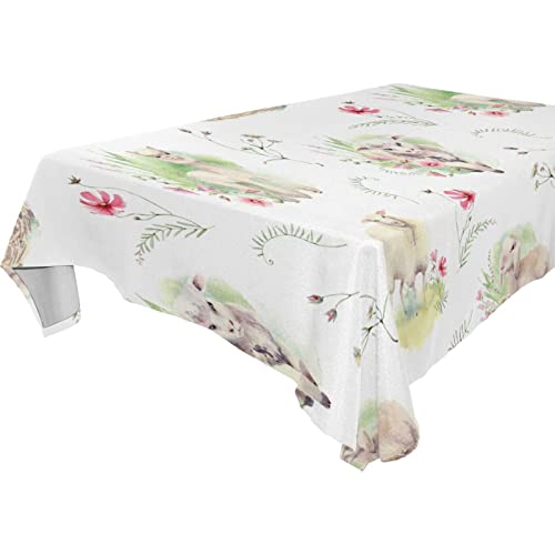 Farm Lamb Sheep Tablecloth Rectangle Colorful Table Cloth Large Square Table Cover For Dining Kitchen Party 60"X120" #TOP9
