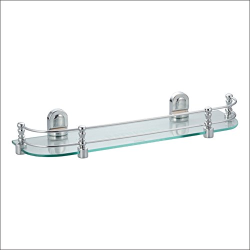 Kamal Glass Shelf Eco - Straight 18 Inch | Elegant Finish | Anti-Corrosive | Easy to Clean (B01D7DVE5G) Amazon Price History, Amazon Price Tracker