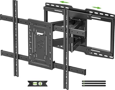 USX MOUNT Heavy Duty TV Wall Mount for 32-105" TVs up to 165lbs with 8" Sliding Design,Ultra-Large Mount for up to 24" Studs with Swivel,Tilt&Leveling,Pre-Assembled Monitor Bracket Max VESA 800x600mm