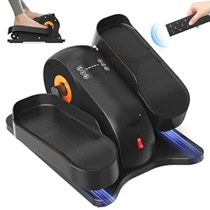 Under Desk Elliptical Elipse Leg Exerciser Electric as Seen on TV with 12 Adjustable Speed Peddler Exerciser for Seniors with Remote Control Leg Exerciser While Sitting for Seniors
