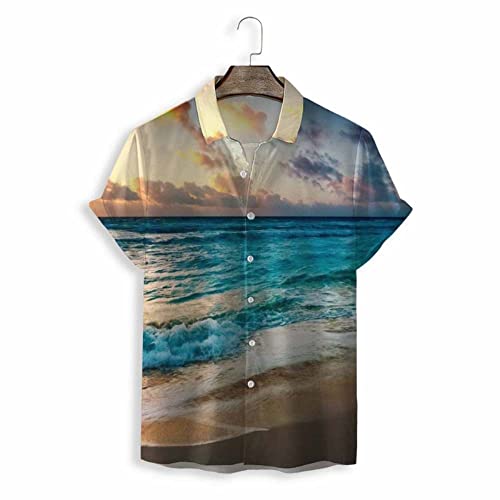 Chemise boutonnée à manches courtes vêtement respirant anti-chaleur pour hommes