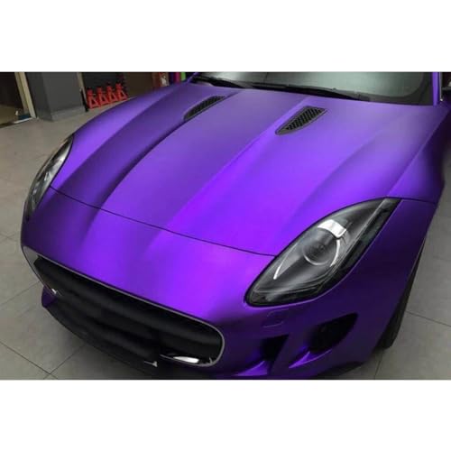 Vinilo morado metálico brillante con liberación de aire para tunear tu coche 8