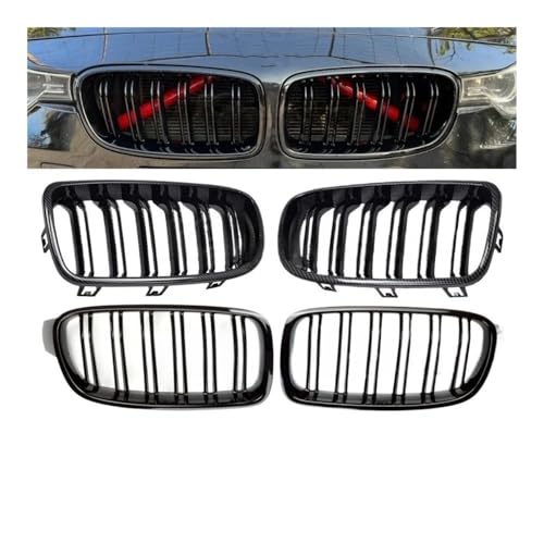 Rejilla delantera estilo doble listón que moderniza el frontal de tu F30 F31 F35 de 2012 a 2018 3