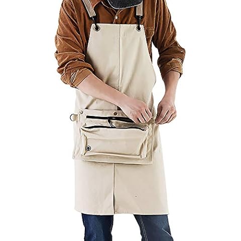 Chef Apron for Men & Women, Detachable Kitchen Overalls, for Kitchen/ Garden/ Writer/ Painter| Work Apron | Shop Apron | Cooking Apron | Barista Apron,Washes well&Holds colour(Separate Storage Bag) Cover