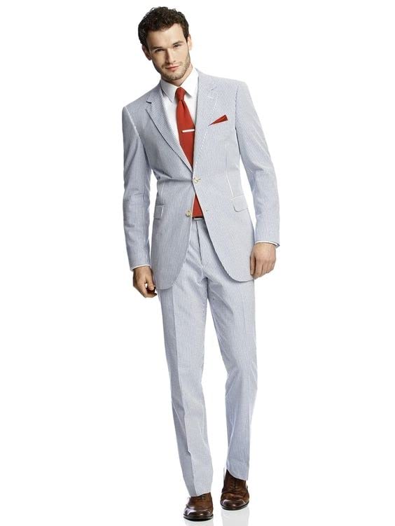 Costume à deux boutons pour hommes avec revers cranté élégant pour smoking formel