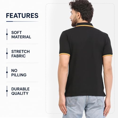 Alarm Polo para Hombre de Corte Clásico con Cuello Doble Ribeteado y Manga Corta miniatura 7