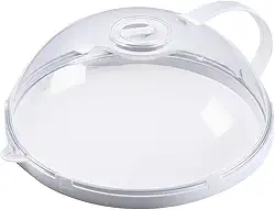 Tampa Microondas Anti-Respingo Com Alça Transparente Anti Sujeira Com Válvula Premium