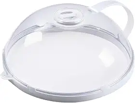 Tampa Microondas Anti-Respingo Com Alça Transparente Anti Sujeira Com Válvula Premium