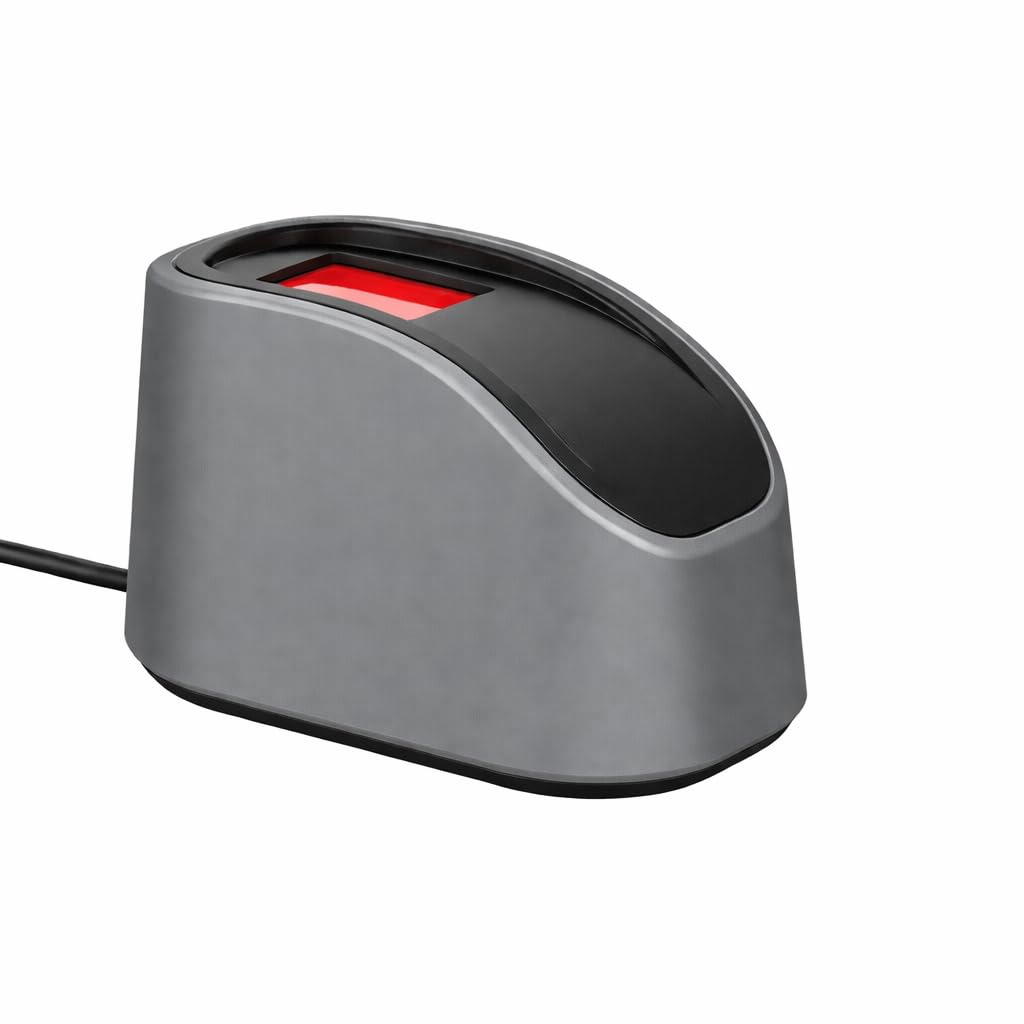 USB Fingerprint Scanner for PC & Laptop | High Speed Biometric Sensor | Plug & Play Attendance & Login Device | Windows Compatible