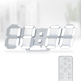 White Digital Led Wall Clocks product image
