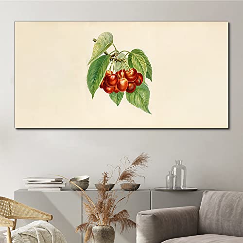 Image sur toile 140x70cm tableau décoration murale cerises - 3