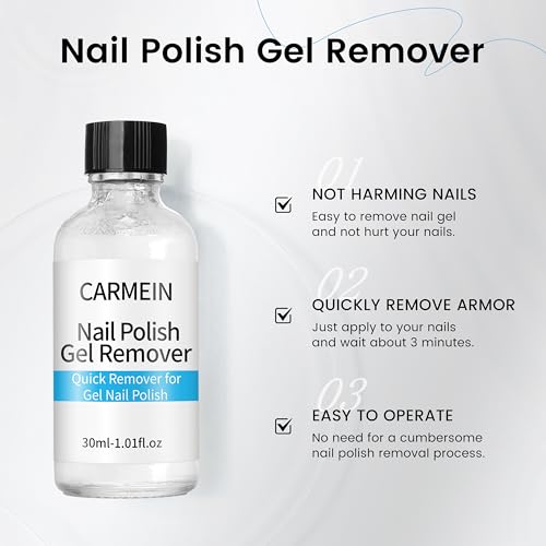 Image of 30ml Professional Gel Nail Polish Remover - Fast Acting Quickly Dissolve Soak Off Gel Effective Nail Gel Remover for Home Salon Use