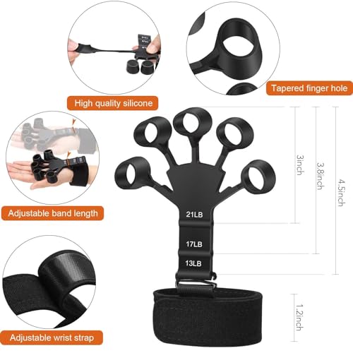 fortalecedor de dedo, treinador de força de aderência, fortalecedor de antebraço, exercitador de ded