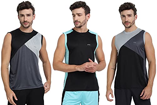 Image of FTX Men's Solid Regular Fit T-Shirt