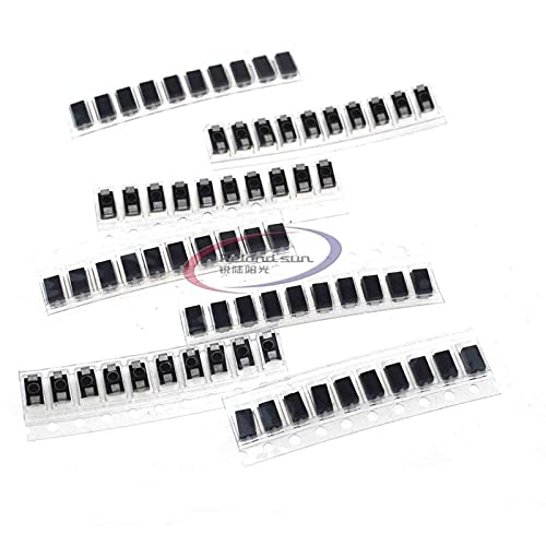 Reland Sun 70pcs 7 Values SMD Diode Pack Electronic Components Kit 10pcs Each Value M1(1N4001) M4(1N4004) M7(1N4007) SS14 US1M RS1M SS34