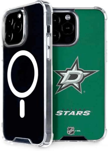 Skinit Phone Case Compatible with MagSafe iPhone 15 Pro Max - Officially Licensed NHL Dallas Stars Distressed Design