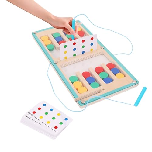Puzzle en bois d'appariement pour occuper intelligemment les enfants en voyage et à la maison
