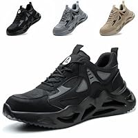 Safety Trainers Men Steel Toe Cap Trainers Womens Safety Shoes Lightweight Breathable Work Trainers Non Slip Industrial Work Boots