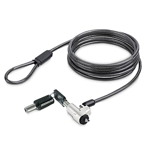 StarTech.com Laptop Cable Lock Compatible With Noble Wedge; 6Ft (2m), Anti-Theft Keyed Lock