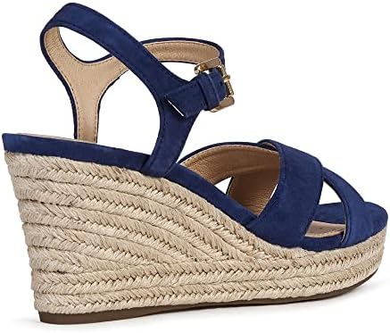 Geox Women's Wedge Heels Sandals, Blue, 8 | Image 6